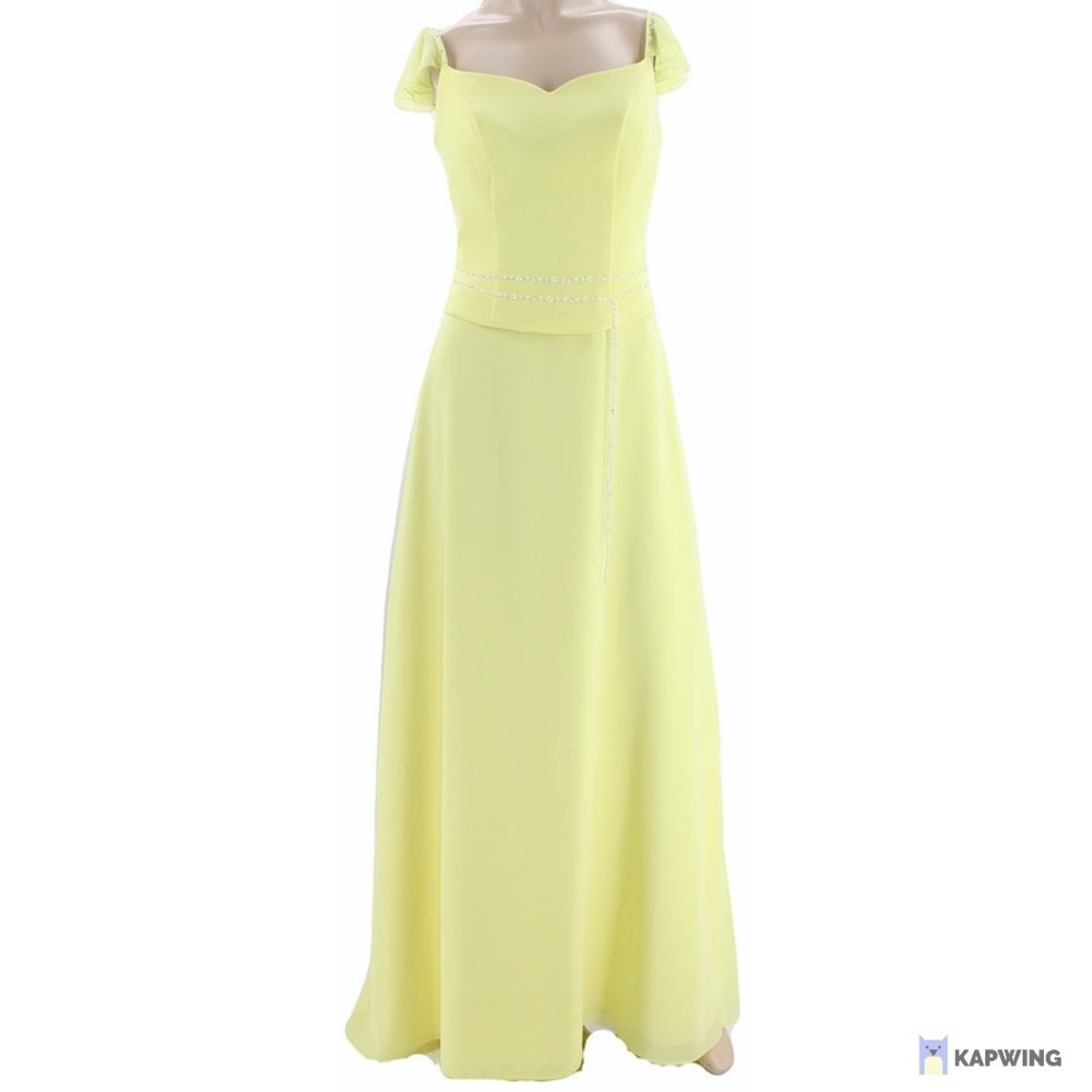 Canary Yellow Chiffon Dress